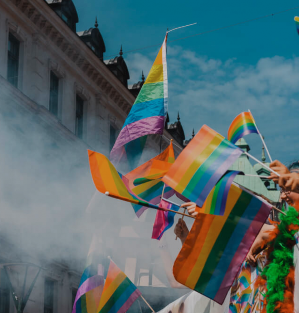 Photo of LGBTQ+ parade.